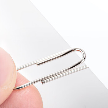 得力(deli)29mm镀镍回形针 3#金属曲别针 200枚/筒 办公用品 0037 