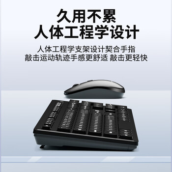 方正(Founder)无线键鼠套装KN300 键盘鼠标套装 商务办公键鼠套装 全尺寸通用键盘【黑色】 方正(Founder)无线键鼠套装KN300 键盘鼠标套装 商务办公键鼠套装 全尺寸通用键盘【黑色】