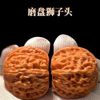 文玩核桃磨盘狮子头价格及图片表- 京东