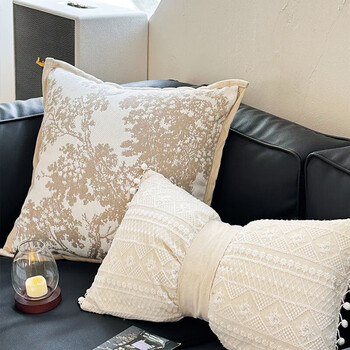 艾薇抱枕套 沙发抱枕靠垫套床头靠枕套45*45cm油画森林