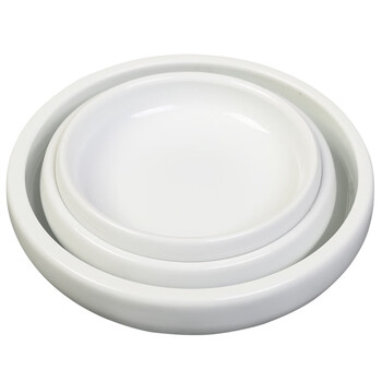 漢墨 白瓷小墨碟 初学者学生简易清洗实用墨海笔架 文房四宝陶瓷颜料颜彩料碟