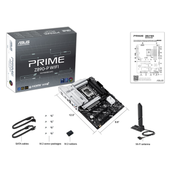 华硕（ASUS）PRIME Z890-P WIFI主板 支持 CPU 285K/265K/265KF/245KF (Intel Z890/LGA 1851）