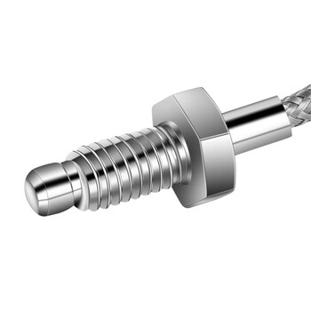 欧华远 k型E型M6螺钉式热电偶温度传感器测温仪电热偶温控器探头感温线E型 M6 公制(细牙) 2米线