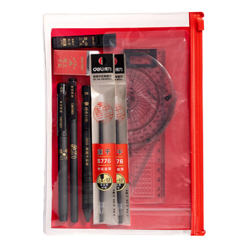 得力(deli)连中三元考试套装12件套 中性笔涂卡2B自动铅笔套尺橡皮 考中高考加油 考试中高考专用6696 得力(deli)连中三元考试套装12件套 中性笔涂卡2B自动铅笔套尺橡皮 考中高考加油 考试中高考专用6696