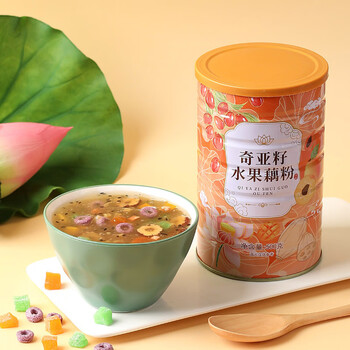 燕花姬冲饮谷物奇亚籽水果藕粉营养早餐方便速食冲饮颗粒状500g/罐