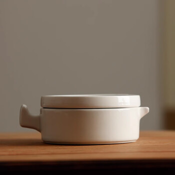 漢墨 多功能陶瓷白瓷墨池 学生初学者青花陶瓷墨海毛笔架 文房四宝墨池带盖