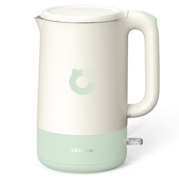 小熊（Bear）电热水壶 不锈钢内胆热水壶 ZDH-R17B3双层防烫烧水壶1.7L大容量 