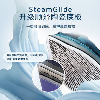 飞利浦（PHILIPS）手持电熨斗家用便携式大功率拼豆熨斗 熨烫机 45g/min 320ml 强劲增压蒸汽 DST5030/20