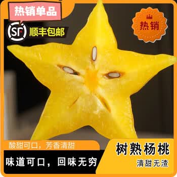 花农氏福建树熟杨桃当季新鲜洋桃五角星阳桃整箱顺丰2250g