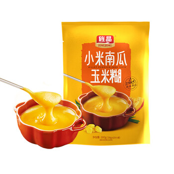 旌晶 小米南瓜玉米糊300g /袋(10小袋)五谷杂粮即食营养早餐冲饮 旌晶 小米南瓜玉米糊300g /袋(10小袋)五谷杂粮即食营养早餐冲饮