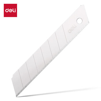得力（deli）8刀头SK5合金钢大号美工刀片/裁纸刀片 10片/盒 20盒采购装 办公用品 2011-20