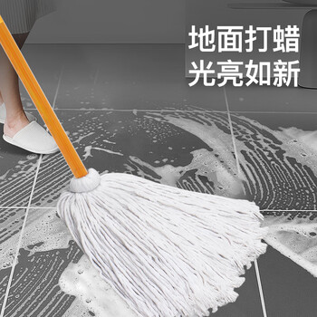 喜润家棉纱拖把海绵胶棉拖布墩布排拖尘推酒店学校工厂物业棉线洗车拖把