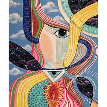油彩画 人物 抽象的 油画抽象人物作品欣赏专题模板-油画抽象人物作品