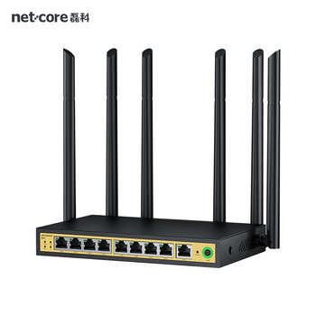 磊科（netcore）B11全千兆9口企业级无线路由器 1200M双频5G多WAN口 家用商用高速路由WiFi穿墙/多运营商接入