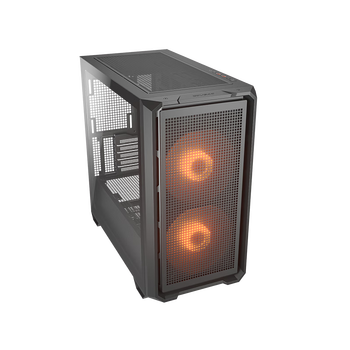 骨伽 小乘风MX600 mini 台式玻璃侧透机箱 支持MATX主板360水冷/网孔面板 黑