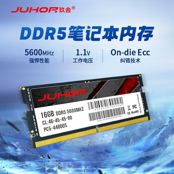 JUHOR玖合16GB DDR5 5600 笔记本内存条 助力AI