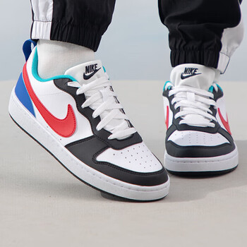 耐克（NIKE）女鞋2024夏新款COURT BOROUGH运动休闲鞋低帮透气大童板鞋DV5456 HF0742-161 35.5