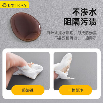 帝伊工坊超大皮革办公游戏鼠标垫课桌写字垫书桌垫餐桌垫键盘垫 小清新加厚防水防污耐磨 600*400大号加厚