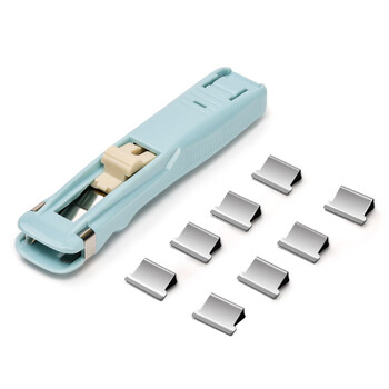 【超级爆款】得力(deli)装订推夹器 学生办公便携装订新型票夹文件夹子 可夹纸张数40张 蓝 8591F 【超级爆款】得力(deli)装订推夹器 学生办公便携装订新型票夹文件夹子 可夹纸张数40张 蓝 8591F