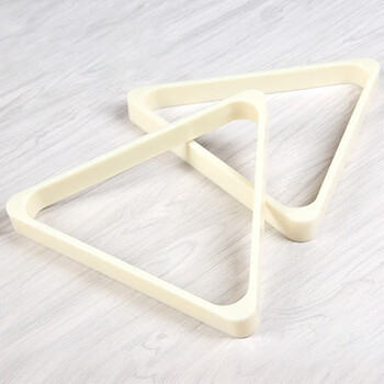 威仕顿台球三角架 中式黑八 象牙白ABS 台球配件摆球架 57MM 威仕顿台球三角架 中式黑八 象牙白ABS 台球配件摆球架 57MM