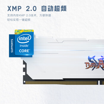 七彩虹32GB(16G×2)DDR4 3200 台式机内存条 马甲条 战斧系列·冰雪白 C18
