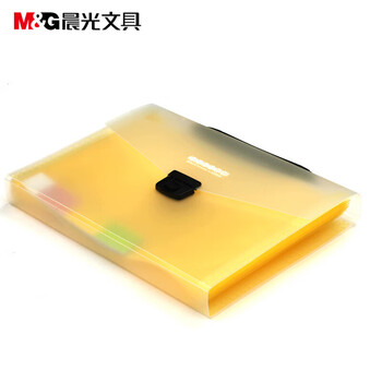 晨光（M&G）A4/12格文件包办公手提风琴包资料包试卷分类收纳包单个装颜色随机AWT90929