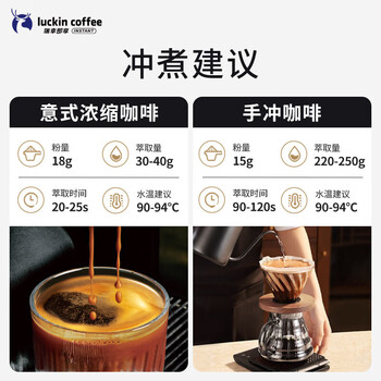 瑞幸咖啡意式拼配咖啡豆共1.25kg深烘油脂丰富浓缩精品手冲黑咖啡