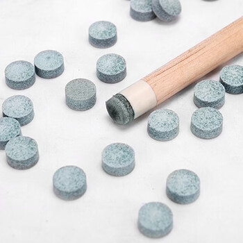 英辉（INVUI）台球杆皮头小头杆黑8斯诺克台球杆多层枪头 B级10mm50粒