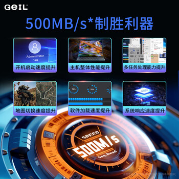 GEIL金邦 1TB SSD固态硬盘 M.2 SATA协议 2280 NGFF 台式机笔记本 高速500MB/S N3L系列