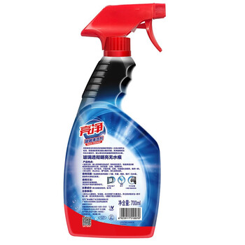 亮净清洁组合【玻璃清洁剂700ml+强力光亮洁厕液洁厕灵1L】