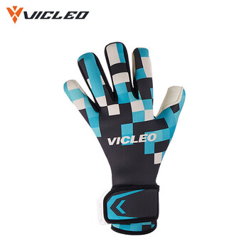 维克利奥（VICLeO）足球守门员手套专业成人龙门内缝门将手套V321561蓝灰8号