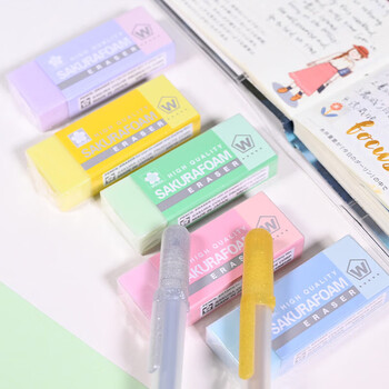 樱花（SAKURA） 日本橡皮擦 小号 浅蓝色 美术绘图素描绘画专用 学生少屑无痕干净