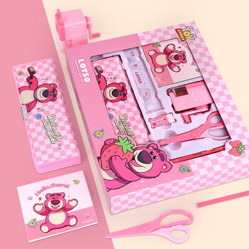 迪士尼（Disney）文具套装 小学生文具礼盒 女孩生日礼物学习用品 幼儿园文具大礼包 草莓熊DM6049T1