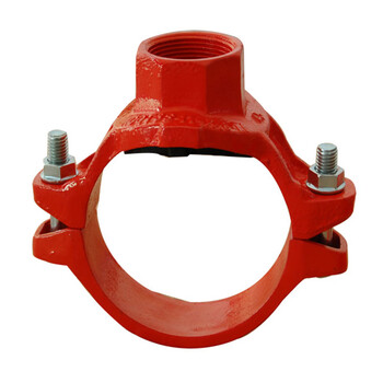 消防沟槽丝接机械三通卡箍沟槽机三管道开孔分水内丝三通抱箍三通 dn