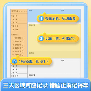 华夏万卷3本装B5错题本 初高中学生专用改错本纠错练习本复习笔记本错题集整理记事本日记 物理+化学+生物 华夏万卷3本装B5错题本 初高中学生专用改错本纠错练习本复习笔记本错题集整理记事本日记 物理+化学+生物