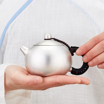 錫半　茶壺 6053-60【 錫半】 本錫茶壺茶壷茶入茶道具錫煎茶道具松竹梅茶器