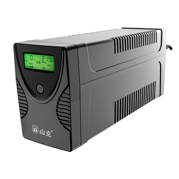山克SK650 ups不间断电源家用办公稳压应急停电后备用电源 绿色屏幕
