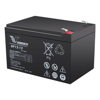VISENCH威神BP12-12 UPS不间断电源电池免维护铅酸蓄电池12V12AH UPS电源门禁安防儿童玩具车通用型