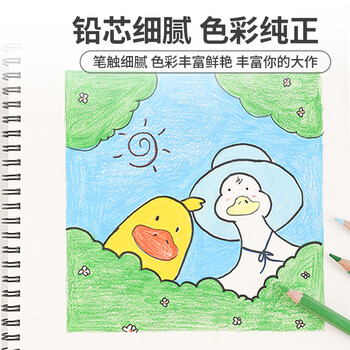 国誉(KOKUYO)学生绘画水溶性彩色铅笔 手绘涂色填色彩铅 24色/粉色包装 WSG-ENWC01P 国誉(KOKUYO)学生绘画水溶性彩色铅笔 手绘涂色填色彩铅 24色/粉色包装 WSG-ENWC01P