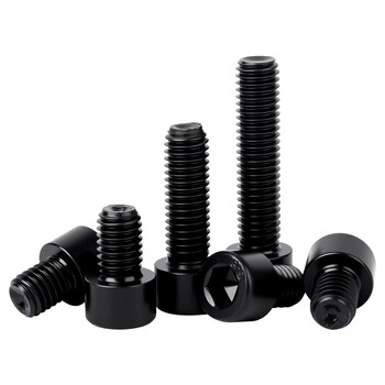 闽都 8.8级内六角高强度发黑螺丝螺钉淬黑螺栓 6*45（30个）