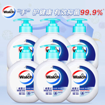 威露士（Walch）洗手液儿童健康抑菌99.9%清香525ML*6瓶组合 健康呵护