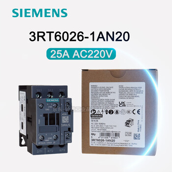 Contacteur AC Siemens Sirius Série 3RT6026 – 25A, 110V – 3RT6026-1AG20 – Pour Installations Industrielles