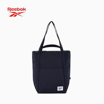 锐步防泼水耐磨手提斜挎包大容量男女同款户外通勤休闲包 蓝黑色