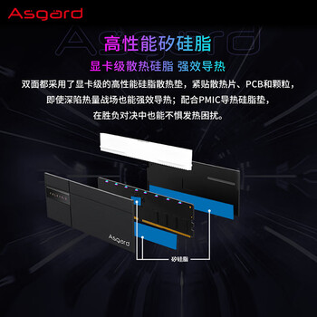 阿斯加特（Asgard）32GB(16GBx2) DDR5 6000 台式机内存条 女武神·瓦尔基里II代 RGB灯条 海力士A-die CL28 极夜黑