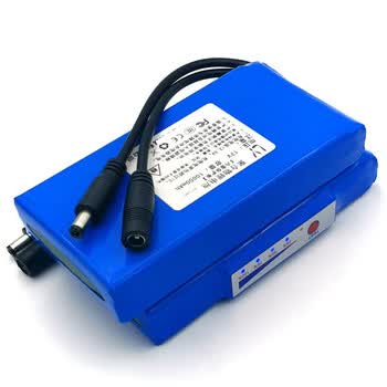 熙久阳 锂电池组大容量聚合物10AH蓄电瓶12伏户外充电LED灯箱灯带音响12V12000毫安38*62*120mm电量款 送2A充电器 