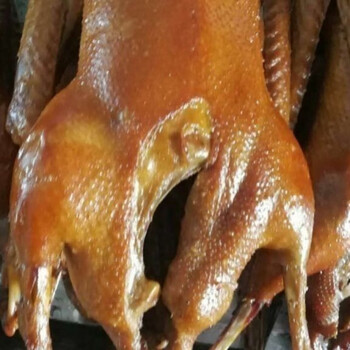 盘中玉熏雁鹅古法烤雁鹅熟食真空手撕东北雁鹅东北熏大鹅烟熏 【烤鹅
