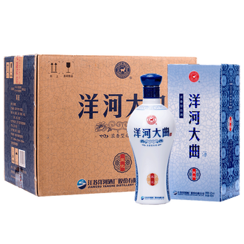 洋河梦之蓝M6+ 40.8度550mL*2瓶双支绵柔浓香型白酒官方自营