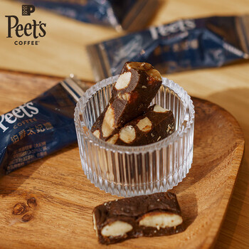 Peet's Coffee皮爷peets 伯爵太妃糖扁桃仁杏仁焦糖网红独立包装 15颗*3罐