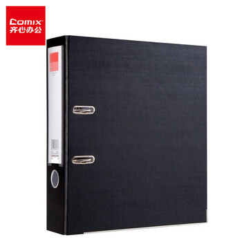 齐心(COMIX)3寸加厚欧式快劳夹A4文件夹带孔资料夹两孔活页夹背宽75mm夹纸宽度55mm 黑色 A106N 齐心(COMIX)3寸加厚欧式快劳夹A4文件夹带孔资料夹两孔活页夹背宽75mm夹纸宽度55mm 黑色 A106N