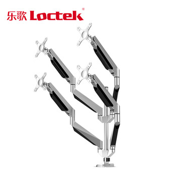 LOCTEK乐歌显示器支架旋转升降10-27英寸 D7Q四屏支承重2-9KG